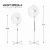 Standventilator Weiß mit Oszillation und 3 Produktbild-Vorschau 2