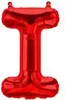 Folienballon Buchstabe I, rot, ca. 40 cm, für Luftbefüllung Produktbild-Vorschau 2