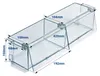 Product dimensions diagram of a clear plastic organizer. Produktbild-Vorschau
