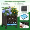 COSTWAY Łuk różany 2 w 1, 250 cm, krata ze skrzynką na Podgląd zdjęcia produktu 5