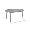 Miliboo - Design-Esstisch rund ausziehbar Eiche L120-150 Produktbild-Vorschau 8