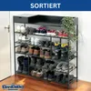 DanDiBo Schuhregal Platzsparend Metall Schwarz 6 Etagen 100 Produktbild-Vorschau 10