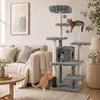 Arbre à chat COSTWAY, 170 cm, avec cachette, surface de Voir les images du produit 1