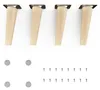 4x sossai Holzfüße rund - schräge Ausführung 15cm Buche Produktbild-Vorschau 1