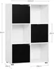 WOLTU Bücherregal Bücherschrank Standregal, mit 3 Türen, 6 Produktbild-Vorschau 3
