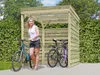 UNIPORT Holzunterstand Kaminholzregal Terrassenüberdachung Produktbild-Vorschau 2