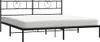 vidaXL Bettgestell mit Kopfteil Metall Schwarz 180x200 cm Produktbild-Vorschau 3
