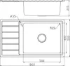 Proaja- 86x50x21,5cm Küchenspüle schwarz Edelstahl 304 Produktbild-Vorschau 3