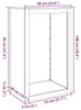 vidaXL Stojak na drewno opałowe 60x40x100 cm Stal odporna Podgląd zdjęcia produktu 7