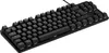 A black gaming keyboard is shown from a slightly elevated diagonal angle against a white background. Náhled obrázku produktu