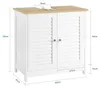 SoBuy FRG237-WN Waschbeckenunterschrank Badezimmerschrank Produktbild-Vorschau 7