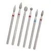 6pcs/paquet Kit de forets en acier inoxydable pour ongles Voir les images du produit 5