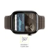 A smartwatch with a rain forecast app displayed on its screen, with a promotional overlay at the bottom. Anteprima dell’immagine prodotto