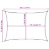 Sonnensegel 160 g/m² Rechteckig Hellgrau 6x8 m HDPE Produktbild-Vorschau 10