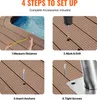SucceBuy corrimano per piscina, 81,3 x 58,4 cm, acciaio Anteprima dell’immagine prodotto 5