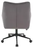Carryhome Drehstuhl MALAGA, grau Velours, mit Rollen, 140 Produktbild-Vorschau 2