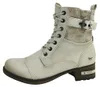Stivali da donna Mustang, modello stringato, colore bianco, Anteprima dell’immagine prodotto 1