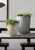 HowHomely Blumentopf Rund 30 cm Höhe, Pflanzkübel, Grün Produktbild-Vorschau 5