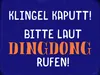 vianmo Holzschild 30x40 cm Klingel kaputt Dingdong rufen Produktbild-Vorschau 1