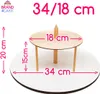 2-stöckiger Tortenständer 34/18 cm Brand4Cake Produktbild-Vorschau 2