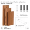 LAMO Manufaktur 3 Stück Wandregal aus Holz mit unsichtbarer Produktbild-Vorschau 4