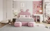 Letto imbottito 140x200cm, letto matrimoniale, letto Anteprima dell’immagine prodotto 9