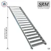 18 Stufen Stahltreppe Breite: 80 cm Geschosshöhe 299-360cm  Produktbild-Vorschau 1