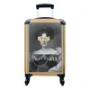 MuchoWow® Koffer Handgepäck Trolley Rollkoffer Kleine Produktbild-Vorschau 1