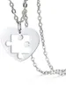 Fu You 2 Stücke Edelstahl Freundschaft Anhänger Kette für Produktbild-Vorschau 4
