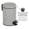 Wenko Kosmetikeimer LEMAN, 3 Liter, Rund, Taupe mattiert, Produktbild-Vorschau 2