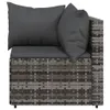Set salotto da giardino con cuscini Poly Rattan Set di Anteprima dell’immagine prodotto 10