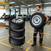 Stojan na ráfiky Stojan na ráfiky Vozík na pneumatiky do Náhľad obrázku produktu 8