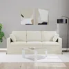 vidaXL Pohovka Krémová 198 x 78 x 80 cm Čalúnená Náhľad obrázku produktu 3