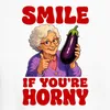 Tričko s potiskem "Smile If You're Horny Oma Aubergine" – Náhled obrázku produktu 3
