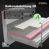 Isolbau Balkonabdichtung 2K 20 kg Dichtschlämme Abdichtung Balkon Terrasse Produktbild-Vorschau