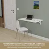 Wandklapptisch 80x50 cm Weiß – Klapptisch, Schreibtisch, Produktbild-Vorschau 2