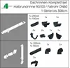 Halbrund Dachrinne 100mm | RG100 NW100/125 | 1-Seite bis Produktbild-Vorschau 2