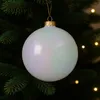 Weihnachtskugeln Kunststoff 20cm 1 Stück - Wollweiß Produktbild-Vorschau 5