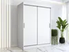 Schiebetürenschrank 150x200cm - Weiß Matt - Kleiderschrank Produktbild-Vorschau 9