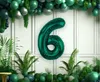 Ballon en plastique, numéro 6, vert bouteille, 85 cm Voir les images du produit 2