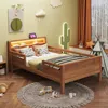 A child's bedroom with a wooden bed, toys, and decorative elements. Voir les images du produit