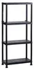 KETER Plastikregal 4 Fach 135 x 60 x 30 cm schwarz Produktbild-Vorschau
