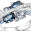 Damen-Ring, X-förmiger Zirkonia-Schmuck, Vintage-Ring mit Produktbild-Vorschau 8