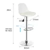 2er set Barhocker Kunstleder höhenverstellbar 55-75cm, Produktbild-Vorschau 7