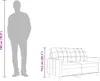 vidaXL 2-Sitzer-Sofa Schwarz 140 cm Stoff Produktbild-Vorschau 7