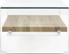 Tavolino trasparente 98×45×31 cm in vetro temperato Anteprima dell’immagine prodotto 2