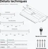 doporro Lavabo Suspendu avec Bonde Vasque à Poser Blanc Voir les images du produit 7