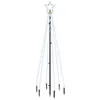 vidaXL LED-Weihnachtsbaum mit Erdnägeln Kaltweiß 108 LEDs Produktbild-Vorschau 1