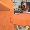 Tischdecke Wachstuch Einfarbig Rot Robust Wasserabweisend Produktbild-Vorschau 5
