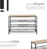 Étagère à chaussures PORTSMOUTH 100x30,5x72,5cm - Bois Voir les images du produit 3